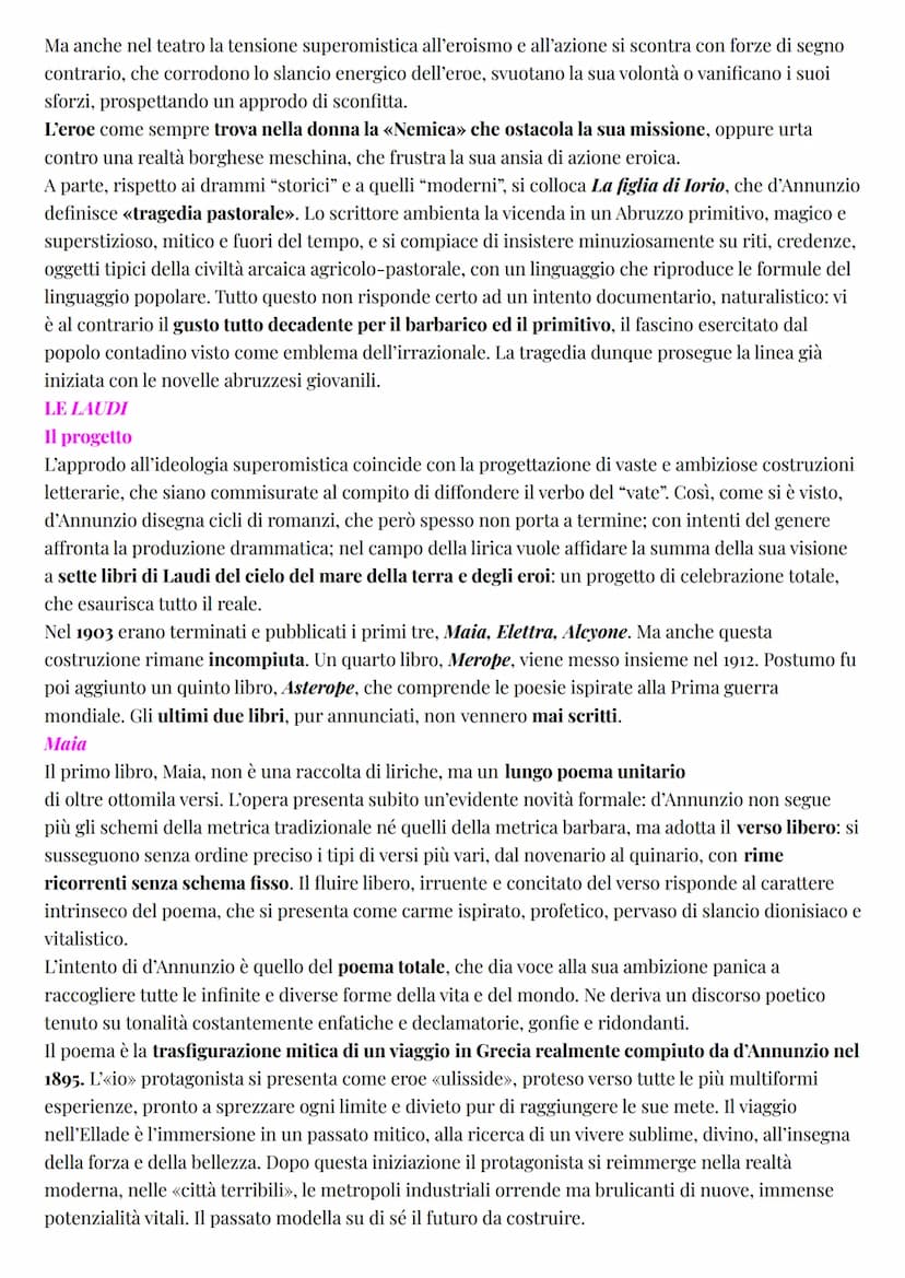 Italiano
Gabriele d'Annunzio
LA VITA
L'esteta
La vita di d'Annunzio può essere considerata una delle sue opere più interessanti:
secondo i p