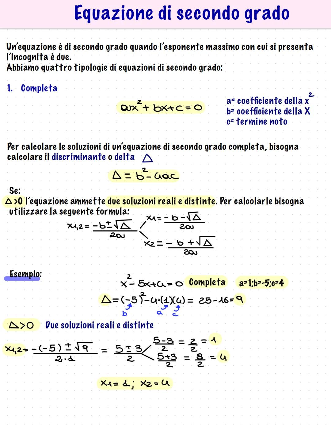 Prof.ssa Esposito Abate Filomena
Ig. effeprofpercaso
+ 1
× ·|·
+ X Dove puoi trovare la lezione completa sull'equazioni di
secondo grado
Eff