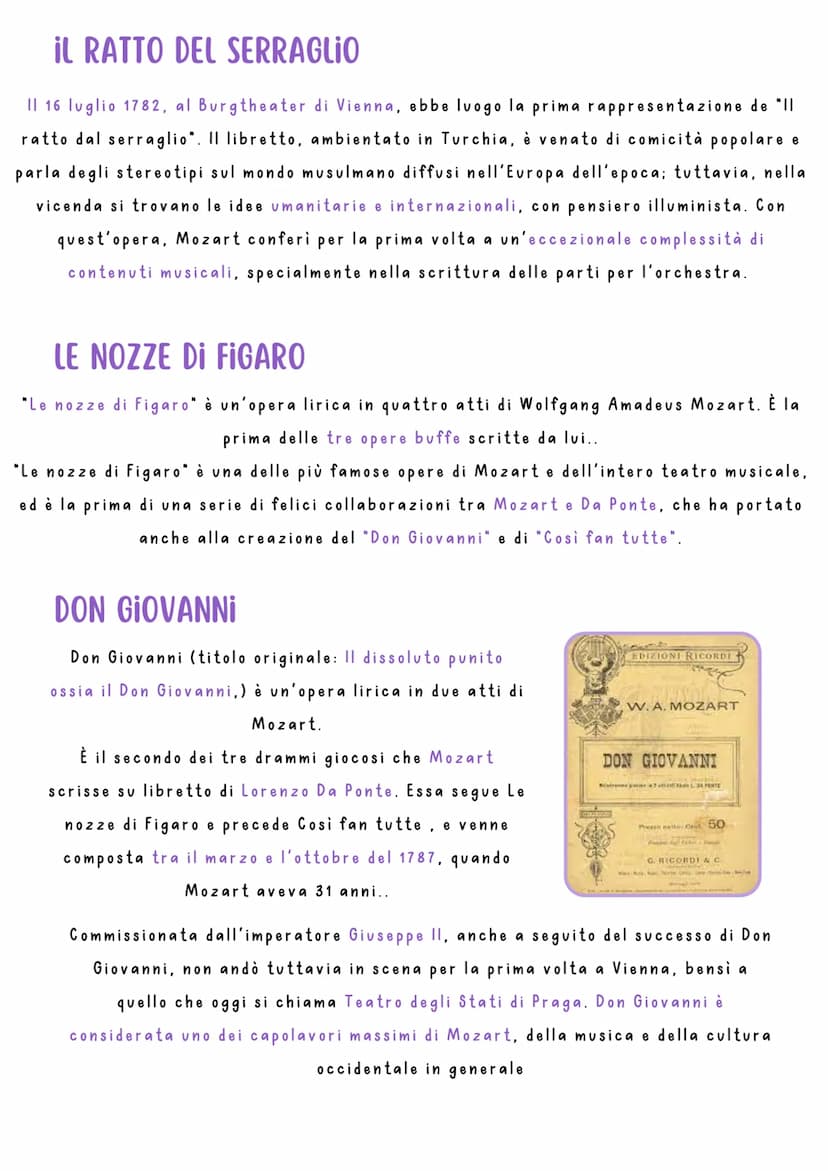 Mozart
Nacque il 27 gennaio 1756 a Salisburgo.
Nella sua prima opera italiana mostra un veloce
apprendimento delle tecniche dello stile buff