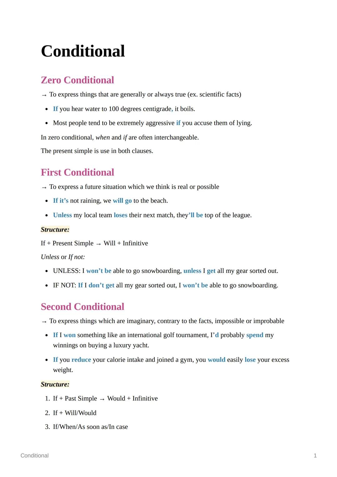 Conditional