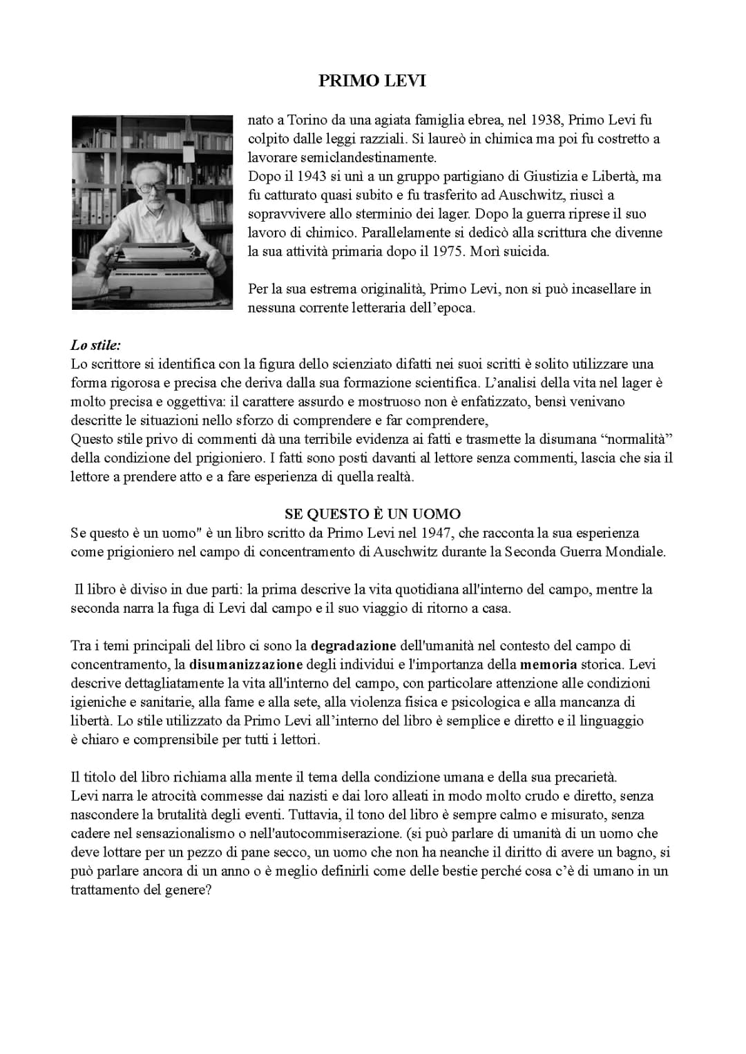 Primo Levi