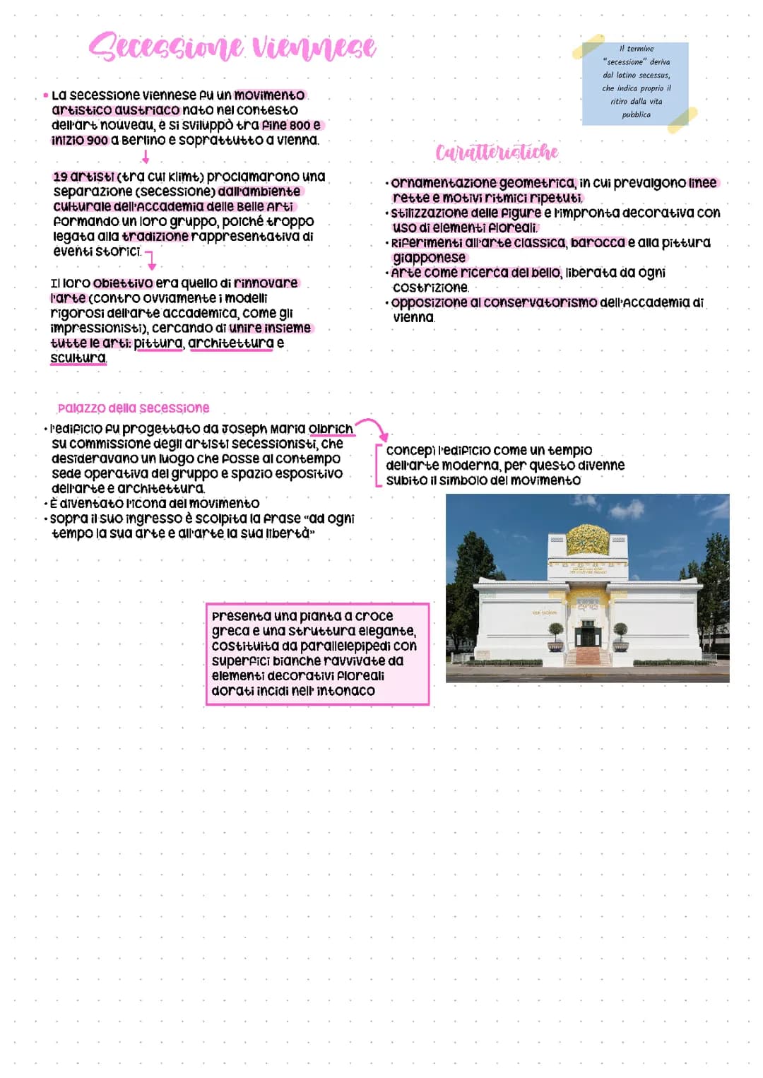 Secessione viennese e Klimt