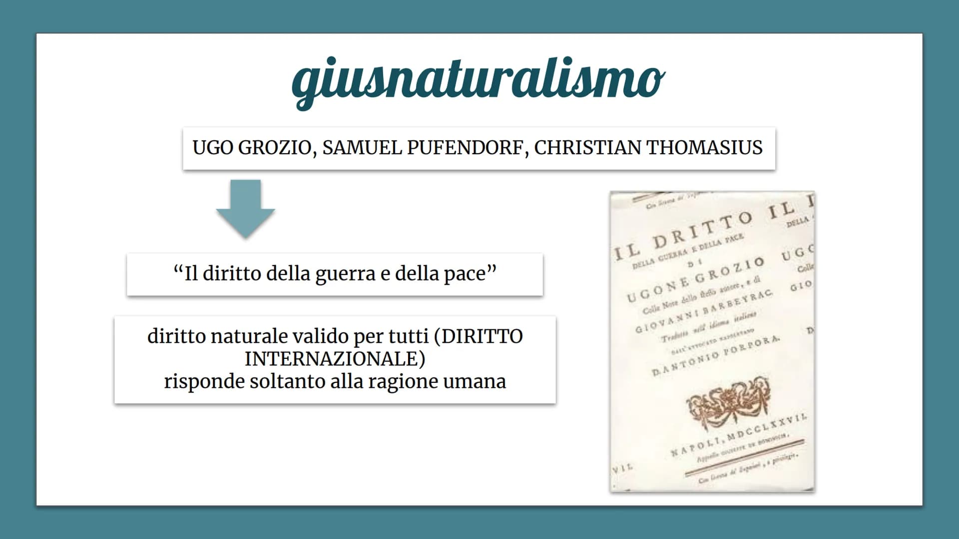 GIUSNATURALISMO
MODERNO OF
GIUSNATURALISMO
"scuola del diritto naturale"
2.
negazione dell'origine divina o trascendente del potere
del sovr
