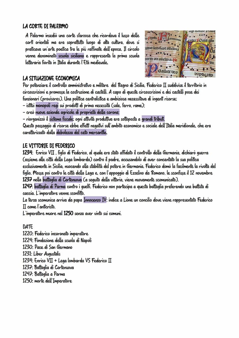 Federico II
Incoronato imperatore nel 1220 dal pontefice Innocenzo III si dedicò al consolidamento del potere centrale.
infatti era necessar