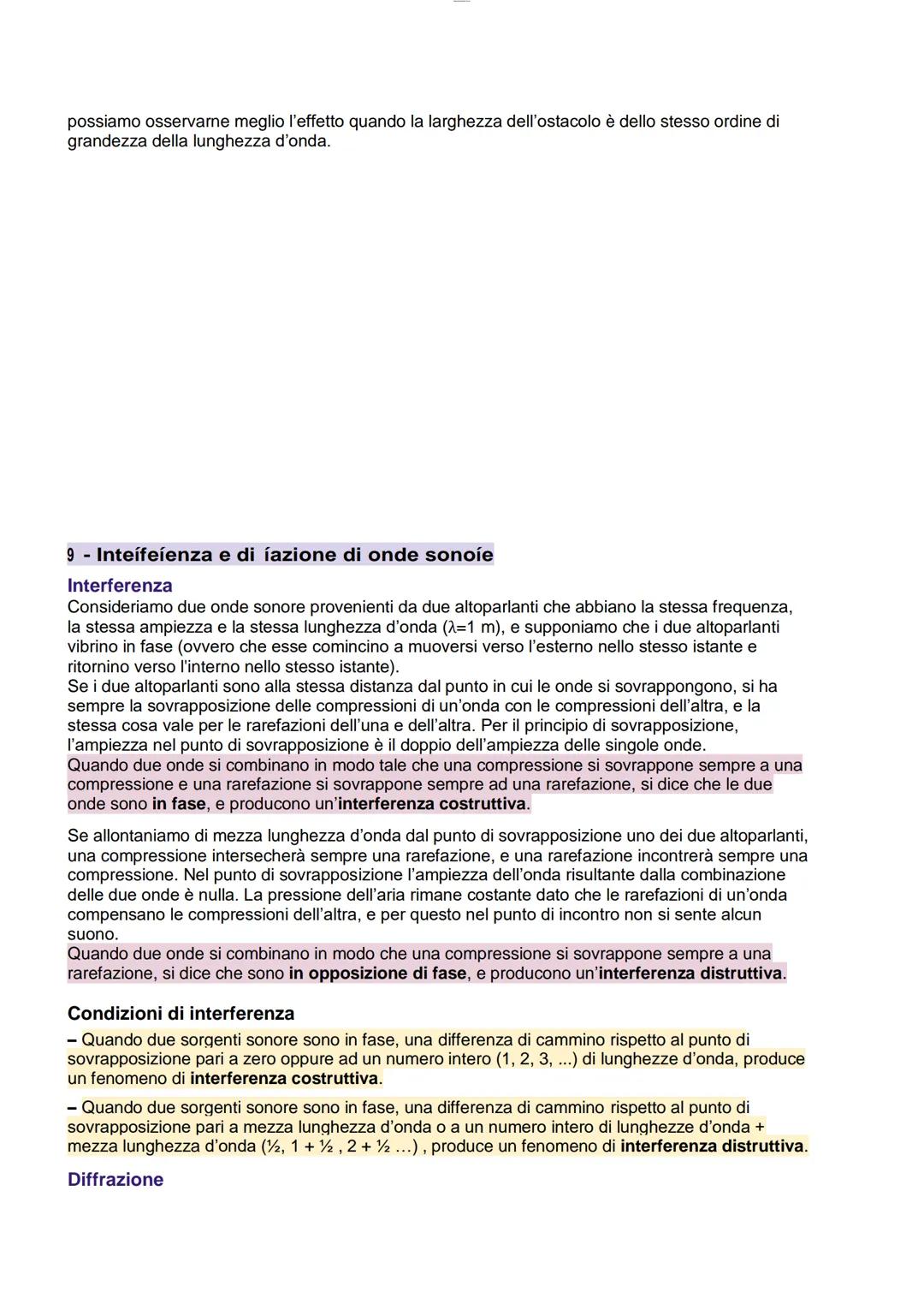 LE ONDE E IL SUONO
1 - L'oscillatoíe aímonico
Un oscillatore armonico è un oggetto di massa m che si muove sotto l'azione di una forza
elast