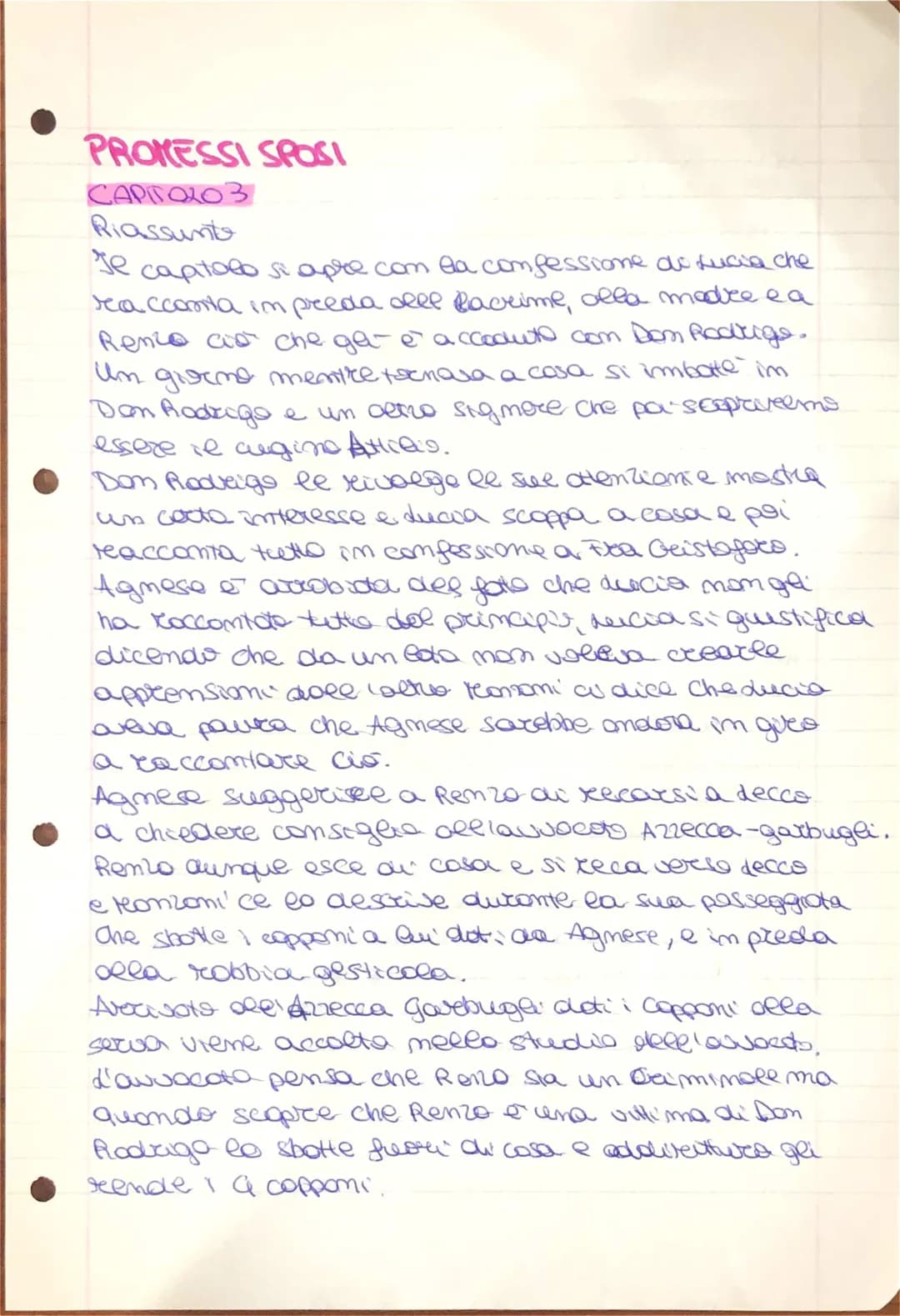 Capitolo 3 Promessi Sposi: Riassunto PDF, Schema e Analisi