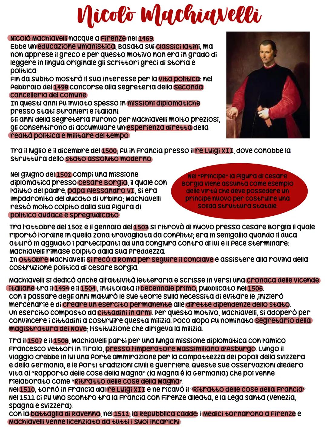# Nicolò Machiavelli

Nicolò Machiavelli nacque a Firenze nel 1469.
Ebbe un'educazione umanistica, Basata sui classici latini, ma
non appres