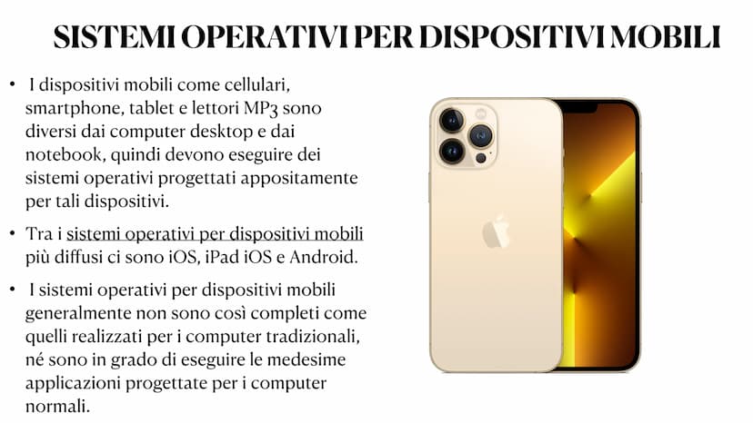 Il sistema operativo Che cos'è un sistema operativo?
In informatica, un sistema operativo è un
software di base adibito a gestire le risorse