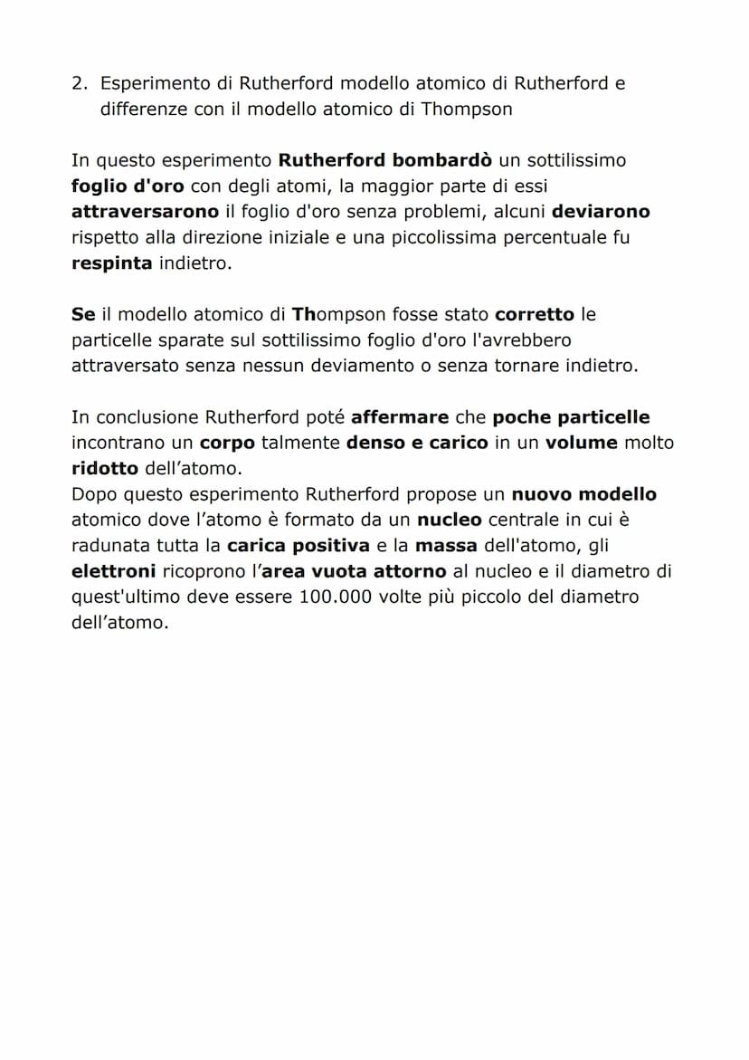 DOMANDE - CHIMICA
1. La scoperta dei raggi catodici e la scoperta dell' elettrone,
modello atomico di Thompson.
I raggi catodici furono scop