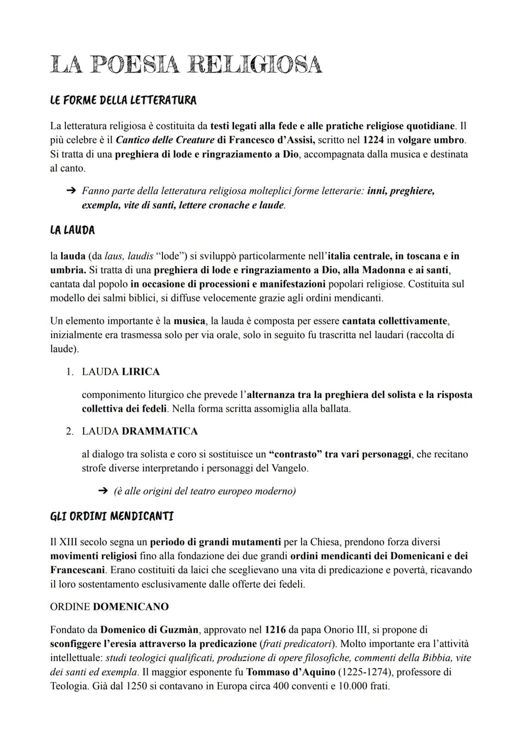 LA NASCITA DELLA
LETTERATURA ITALIANA
I VOLGARI ITALIANI
Le prime testimonianze scritte della lingua italiana "volgare" (parlata dal popolo)