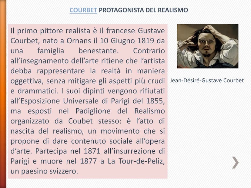 IL REALISMO
La rivoluzione industriale provoca profondi cambiamenti anche dal
punto di vista sociale: i contadini abbandonano le campagne e 