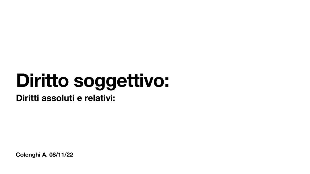 Diritto soggettivo