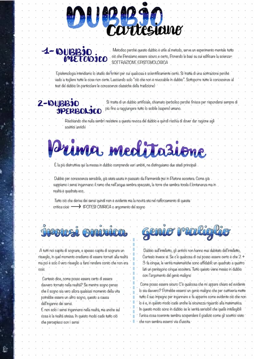 
<p>Con Cartesio abbiamo una nuova fondazione del sapere, diversa dalla tradizione dell'aristotelismo scolastico e dalla magia e dall' astro