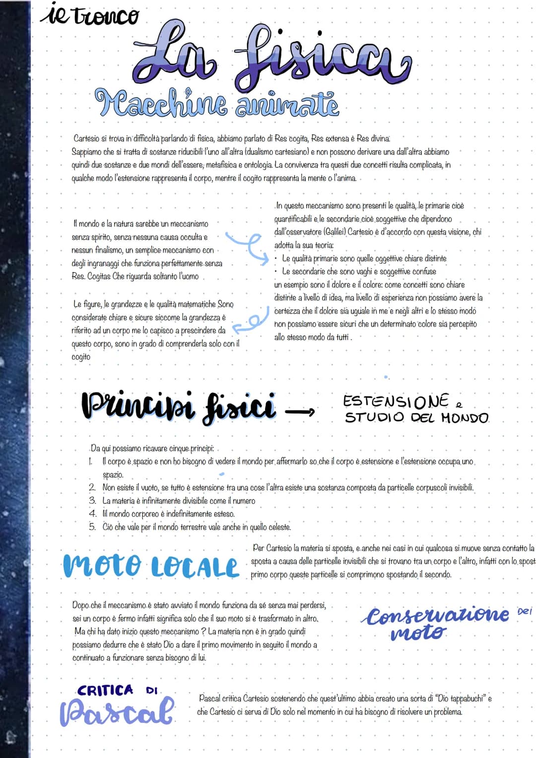 
<p>Con Cartesio abbiamo una nuova fondazione del sapere, diversa dalla tradizione dell'aristotelismo scolastico e dalla magia e dall' astro