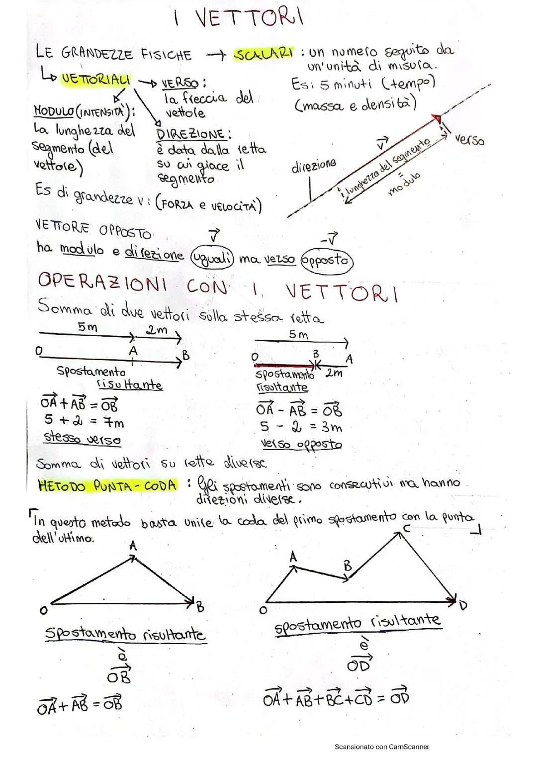 Scopri le Operazioni e Formule con i Vettori: Esercizi Svolti e PDF per Bambini