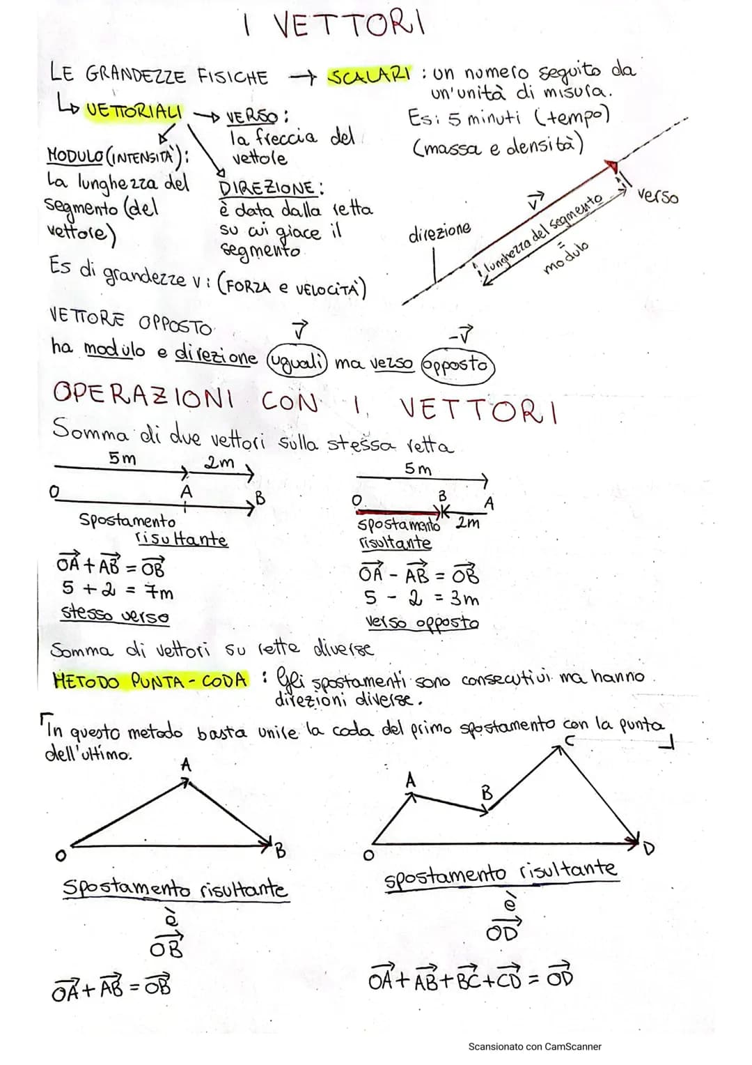 LE GRANDEZZE
LUETTORIALI
MODULO (INTENSITA):
La lunghezza del
segmento (del
vettore)
O
DIREZIONE:
è data dalla retta
su cui giace il
segment