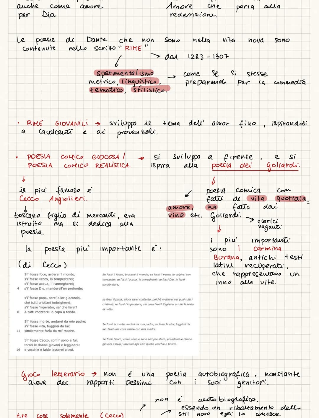 Analisi e Riassunto del Primo Canto dell'Inferno di Dante Alighieri PDF