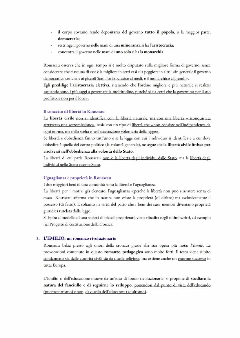 ROUSSEAU
La vita e le opere
Jean-Jacques Rousseau nacque a Ginevra il 28 giugno del 1712, da Isaac, modesto orologiaio, e dalla
madre, che m