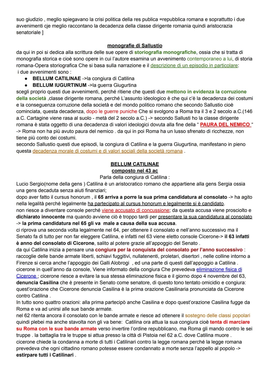 SALLUSTIO
biografia:
nasce 86 ac presso Amiterno in Sabina.
appartenente a famiglia plebea di condizioni molto agiate come se fosse un alto 