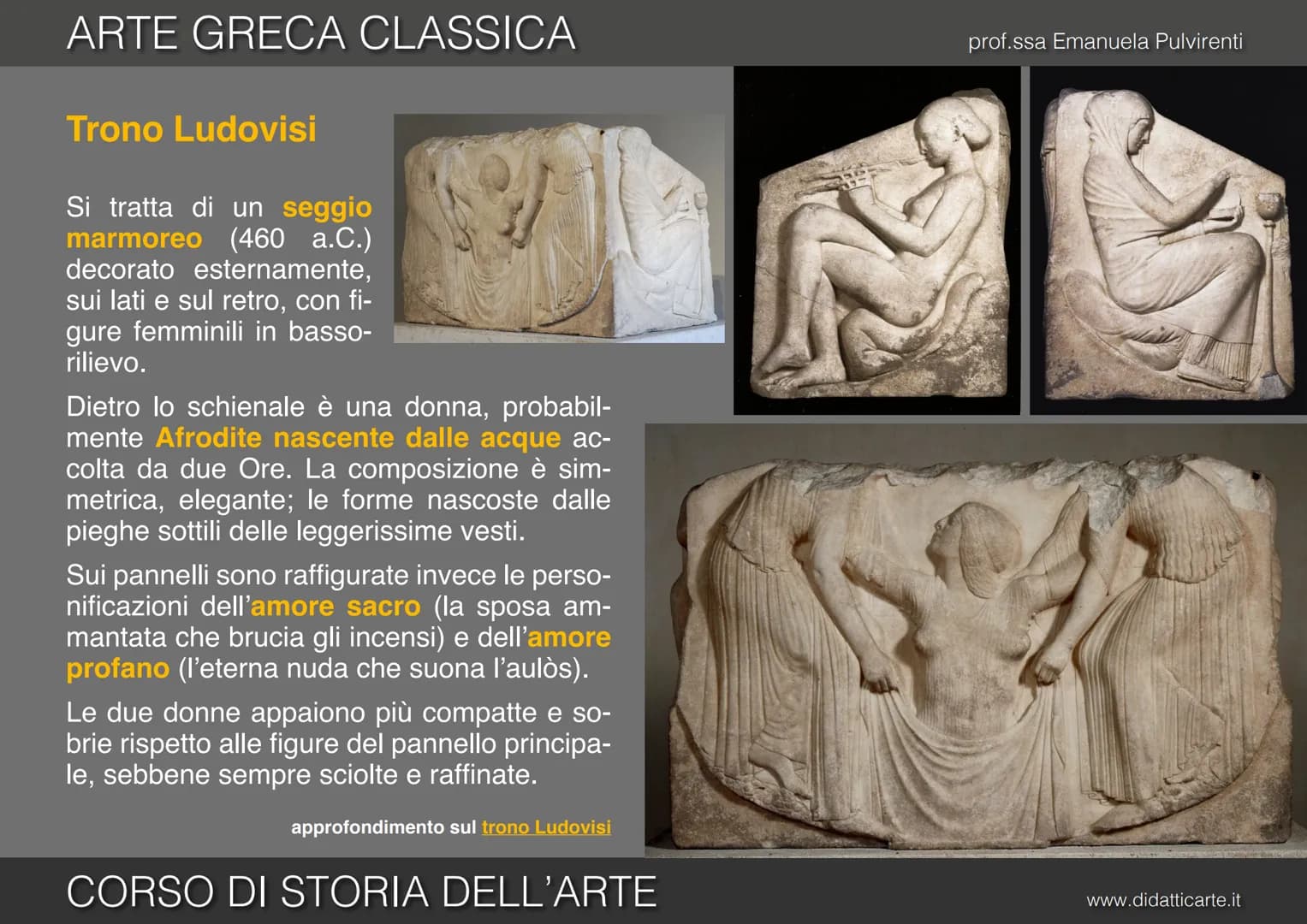 prof.ssa Emanuela Pulvirenti
5c. ARTE GRECA CLASSICA
CORSO DI STORIA DELL'ARTE
www.didatticarte.it ARTE GRECA CLASSICA
L'ETÀ CLASSICA (VI - 