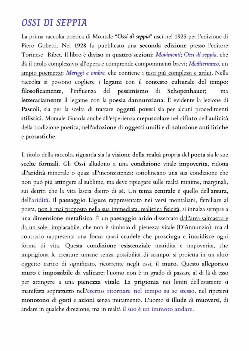 Eugenio Montale
VITA
Nasce a Genova il 12 ottobre 1896. Nel 1915 si diploma in ragioneria. Dopo aver
partecipato alla prima guerra mondiale,