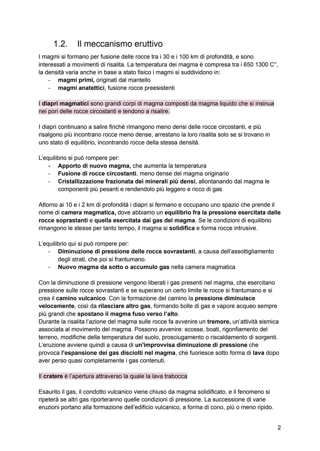 Vulcani:
1. Morfologia e attività
1.1. Definizione e relazioni geologiche
Il magma è meno denso delle rocce da cui deriva e comincia a galle