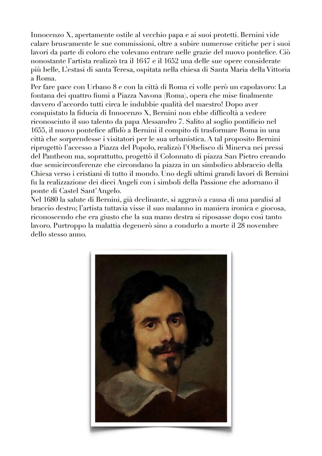 # LA VITA E LE OPERE DI GIAN LORENZO BERNINI

"L' ANIMATORE DEL MARMO"

Se non ci fosse stato Bernini, Roma non sarebbe stata la stessa. Di 