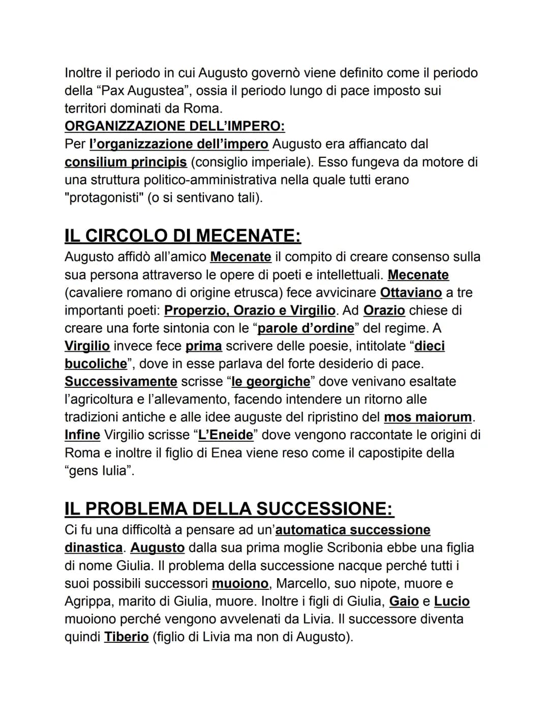 AUGUSTO (1 imperatore):
Augusto fu imperatore di Roma dal 31 a.C al 14 d.C. Dopo il 2
settembre del 31 a.C (giorno della battaglia di Azio v
