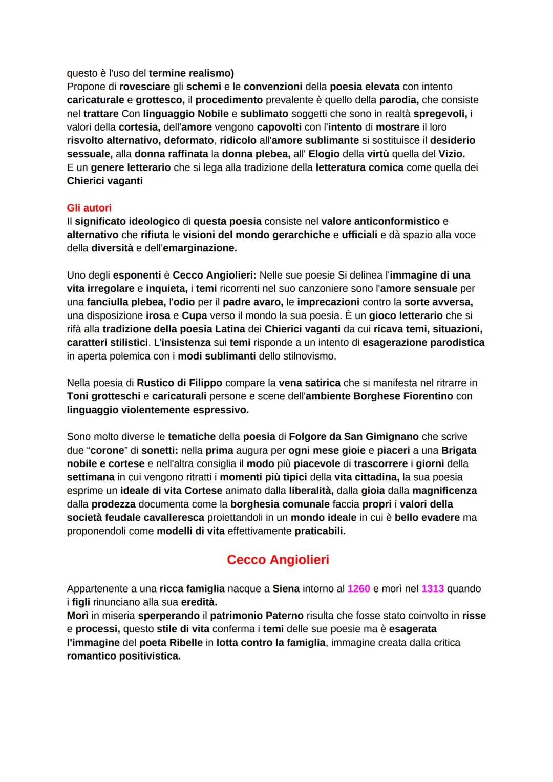 San Francesco d'Assisi Riassunto PDF e Jacopone da Todi Poesie e Opere