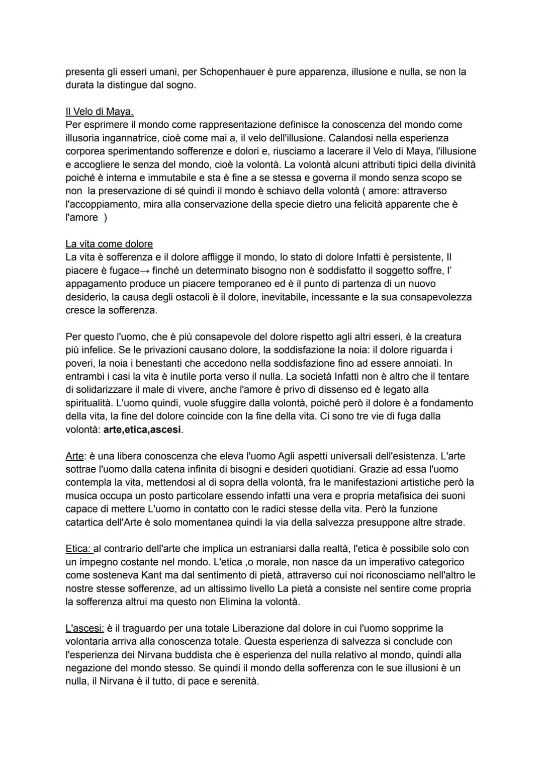 ARTHUR SCHOPENHAUER
Il mondo come volontà e rappresentazione: irrazionale
Egli presenta il proprio studio come una rivisitazione della filos