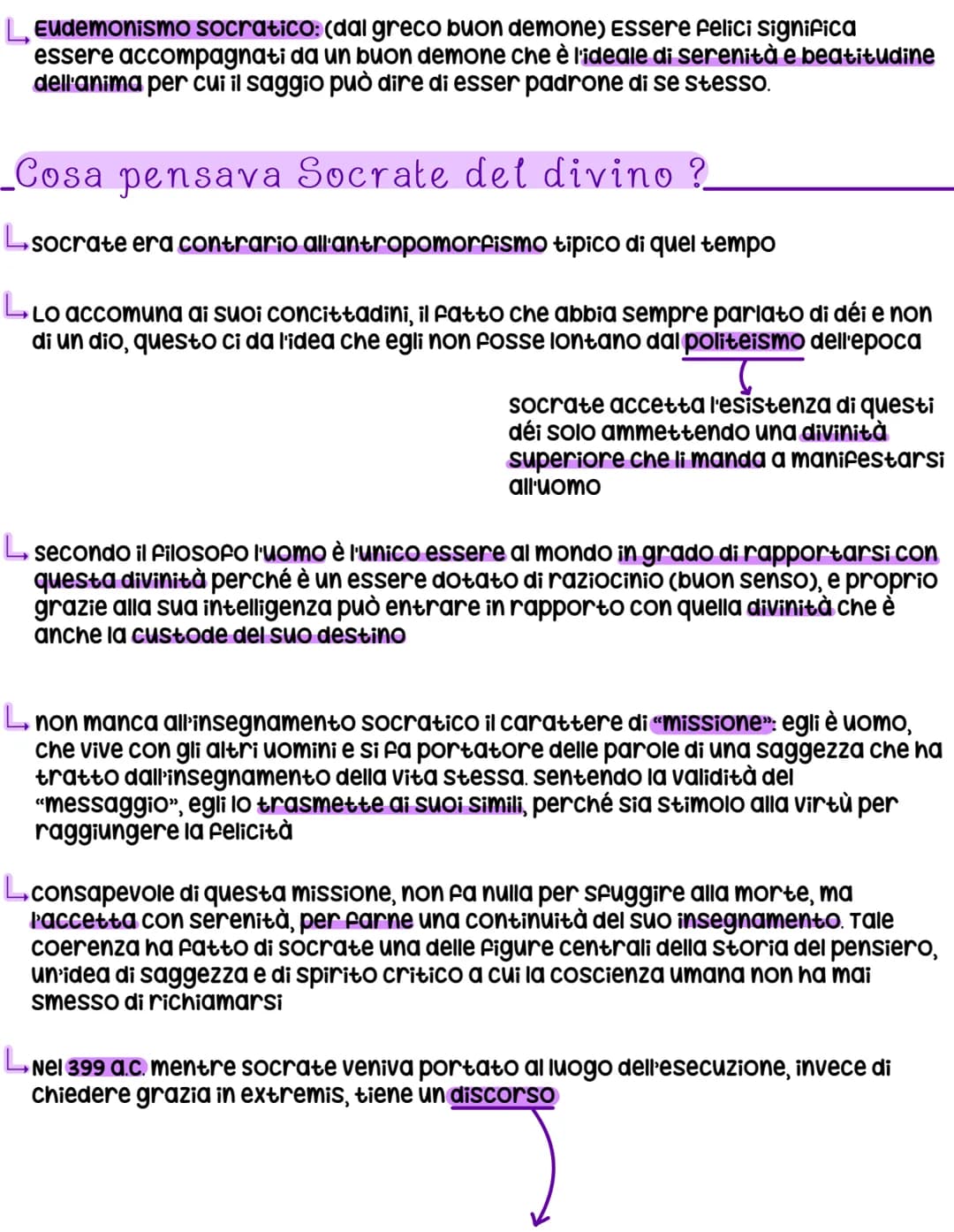 Socrate
L Nasce ad Atene nel 469 a. c. e muore a 70 anni
L Padre (sofronisco) scultore e madre (Fenarete) ostretica
L
Si tenne lontano dalla