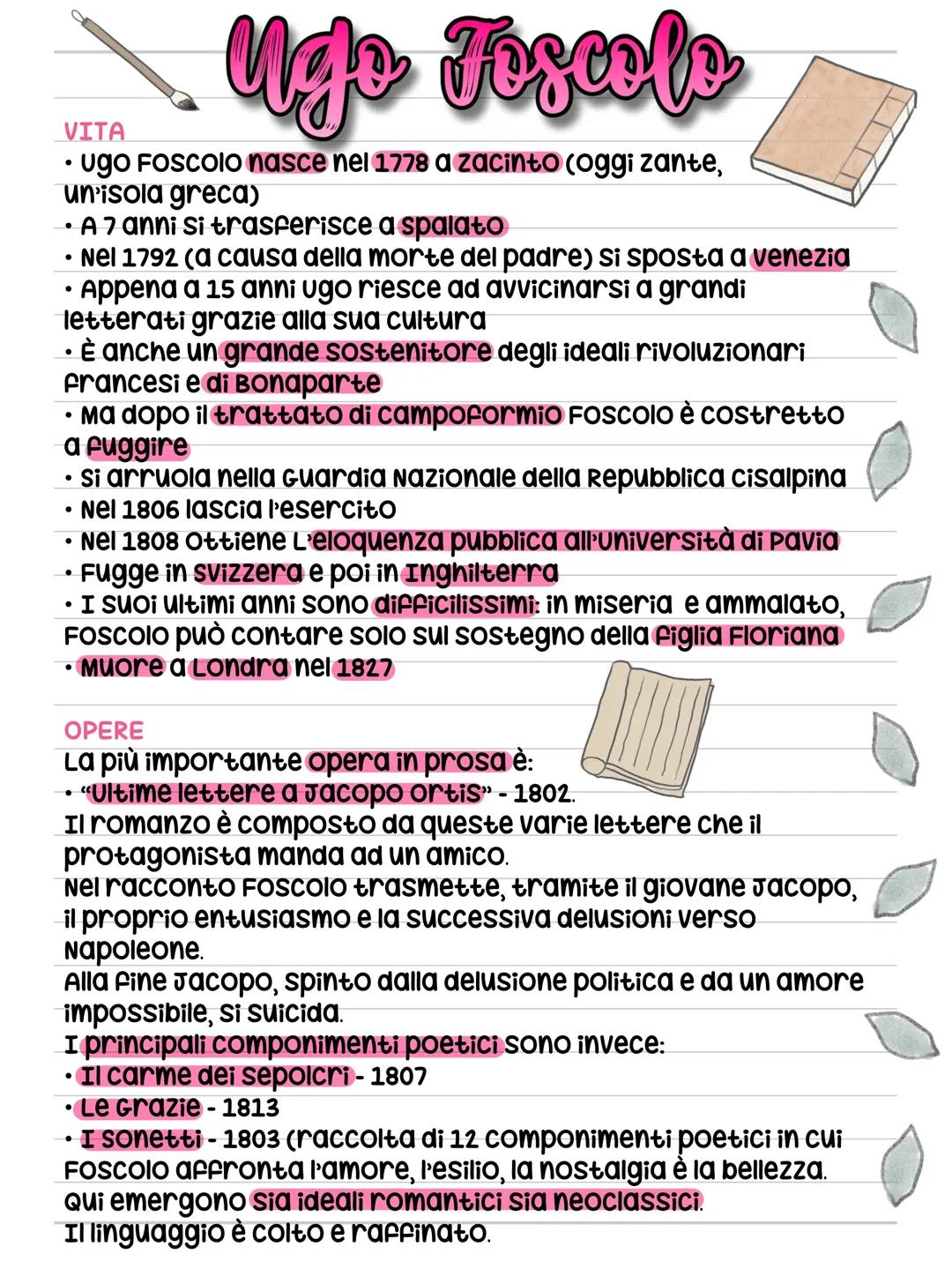 Ugo Foscolo: Vita, Opere e Analisi 🎭