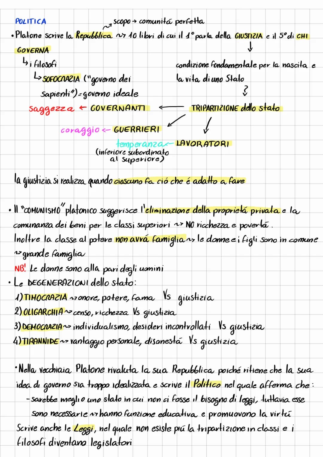 PLATONE (428/7-348/7 a.C.).
LA TEORIA DELLE IDEE
• non è mai stata esposta direttamente da Platone
le idee sono entita immutabili e perfette