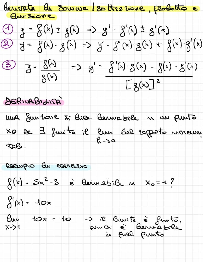 DERIVATE
·la derivata serve for determinare il coefficiente
angolare di uwe rells tangente al grafree
для
вi ше fun ficne и ше это рии бо д
