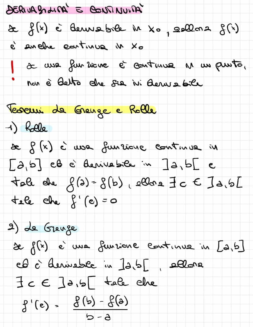 DERIVATE
·la derivata serve for determinare il coefficiente
angolare di uwe rells tangente al grafree
для
вi ше fun ficne и ше это рии бо д
