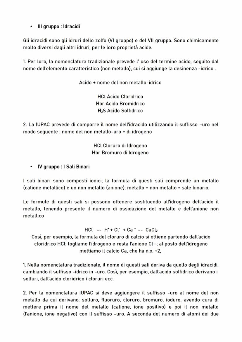 LE REGOLE PER LA NOMENCLATURA TRADIZIONALE E NOMENCLATURA IUPAC IN
CHIMICA ANALITICA E STRUMENTALE
●
I gruppo: Ossidi
Li₂O
FeO
CO₂
Un ossido