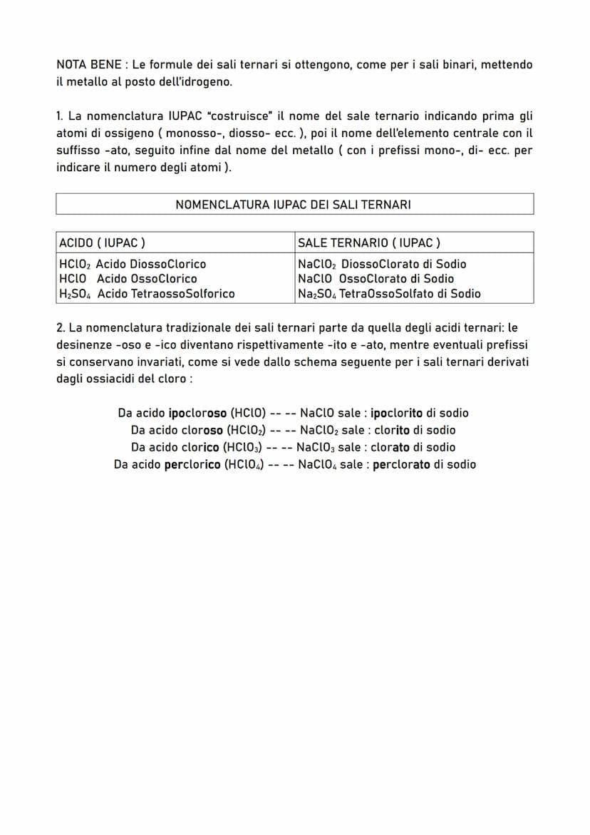 LE REGOLE PER LA NOMENCLATURA TRADIZIONALE E NOMENCLATURA IUPAC IN
CHIMICA ANALITICA E STRUMENTALE
●
I gruppo: Ossidi
Li₂O
FeO
CO₂
Un ossido