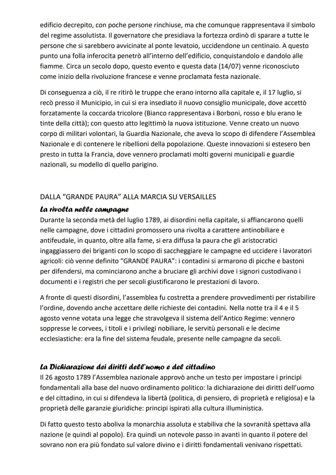 La Rivoluzione francese
LA CRISI DELL'ANTICO REGIME
La composizione della società francese
Nella Seconda metà del '700, la società francese 