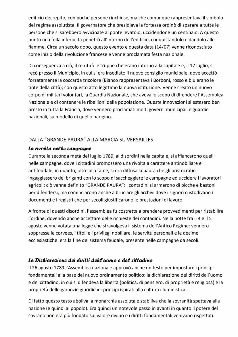 La Rivoluzione francese
LA CRISI DELL'ANTICO REGIME
La composizione della società francese
Nella Seconda metà del '700, la società francese 