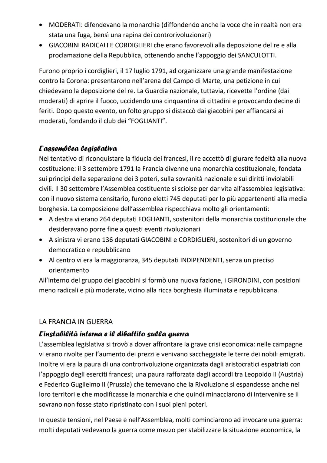 La Rivoluzione francese
LA CRISI DELL'ANTICO REGIME
La composizione della società francese
Nella Seconda metà del '700, la società francese 
