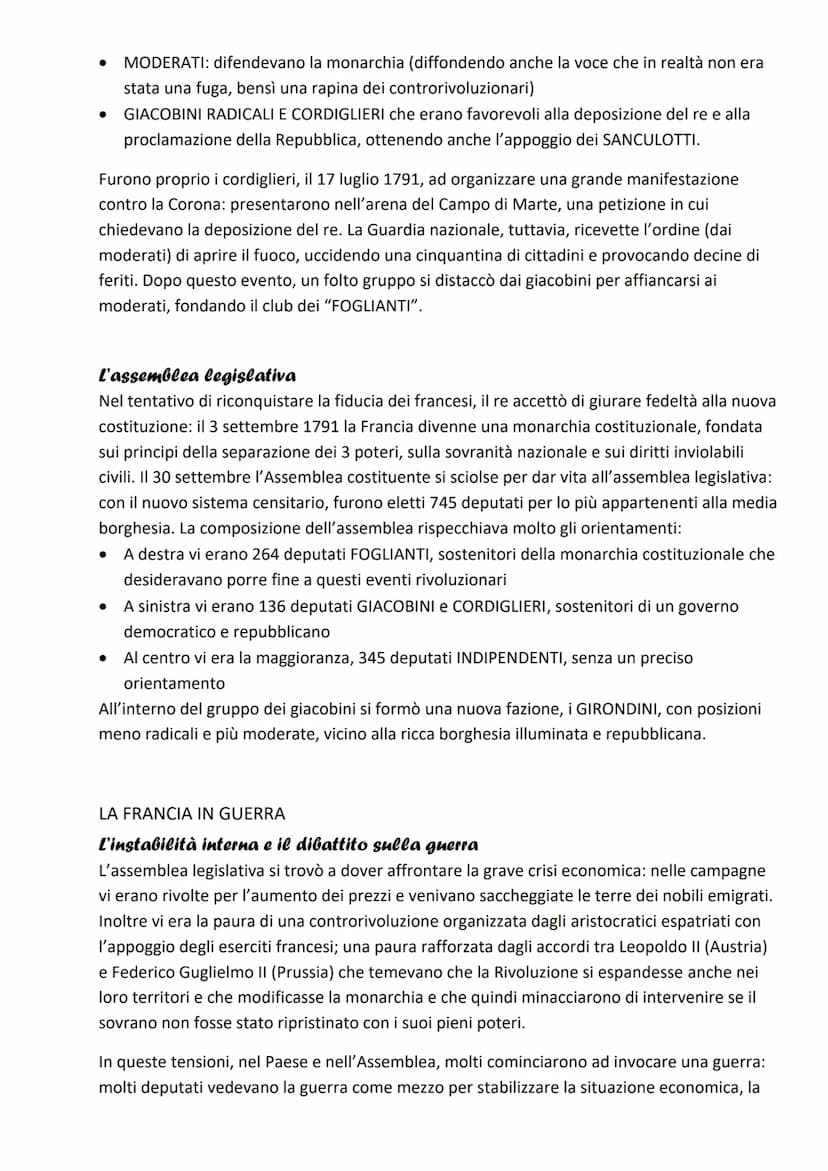 La Rivoluzione francese
LA CRISI DELL'ANTICO REGIME
La composizione della società francese
Nella Seconda metà del '700, la società francese 