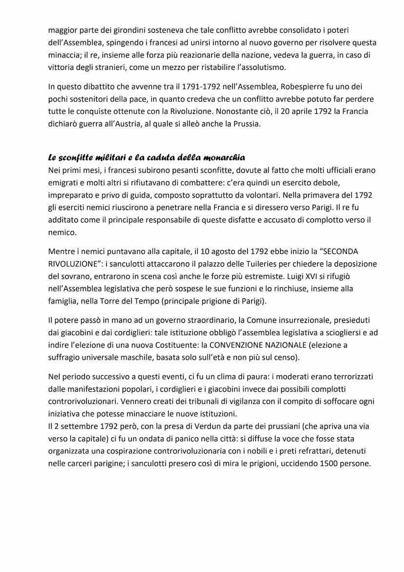 La Rivoluzione francese
LA CRISI DELL'ANTICO REGIME
La composizione della società francese
Nella Seconda metà del '700, la società francese 