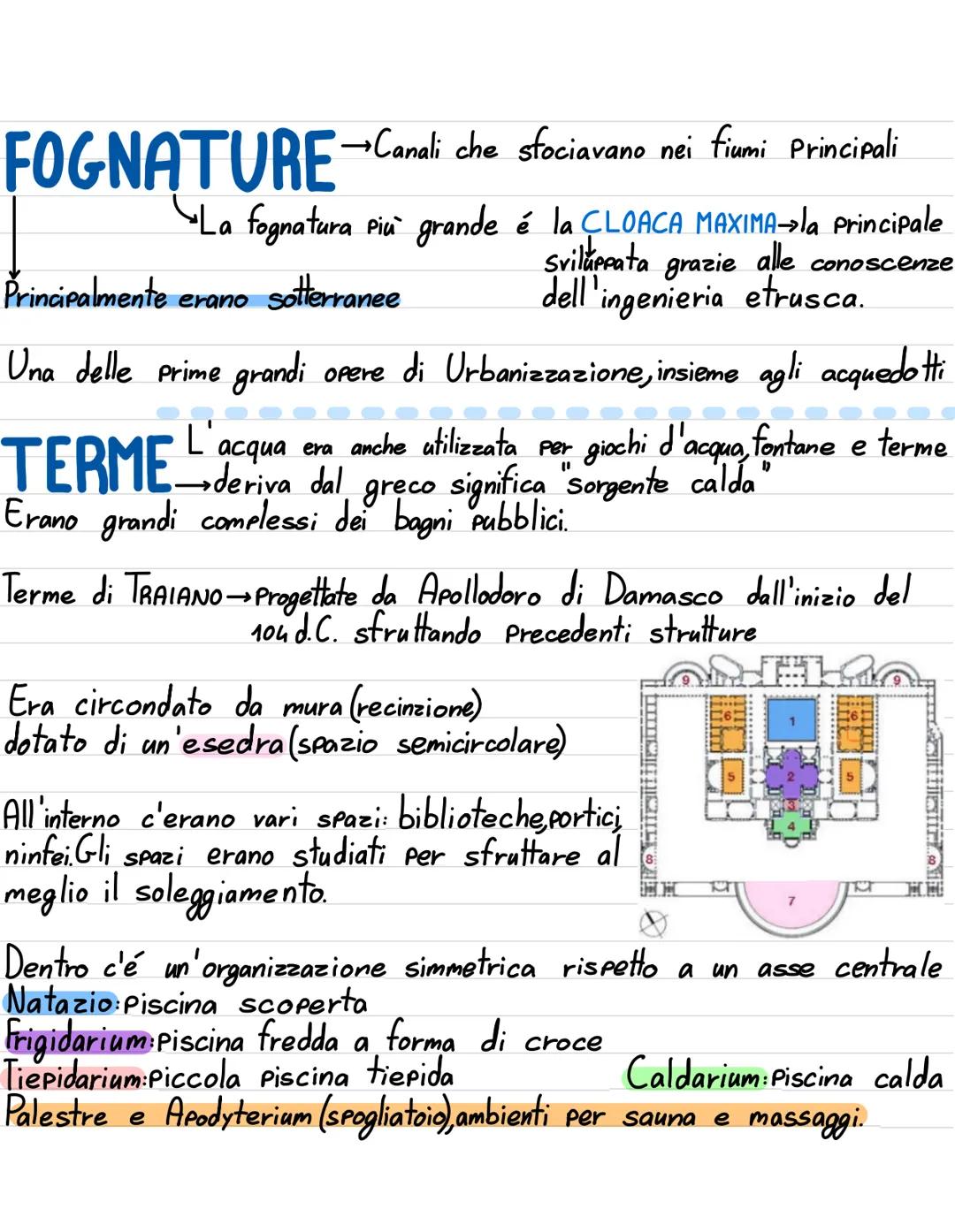 # ARCHITETTURA

La società dava piú importanza alle grandi opere pubbliche rispetto a
quelle del singolo individuo Spazi adebiti alla collet