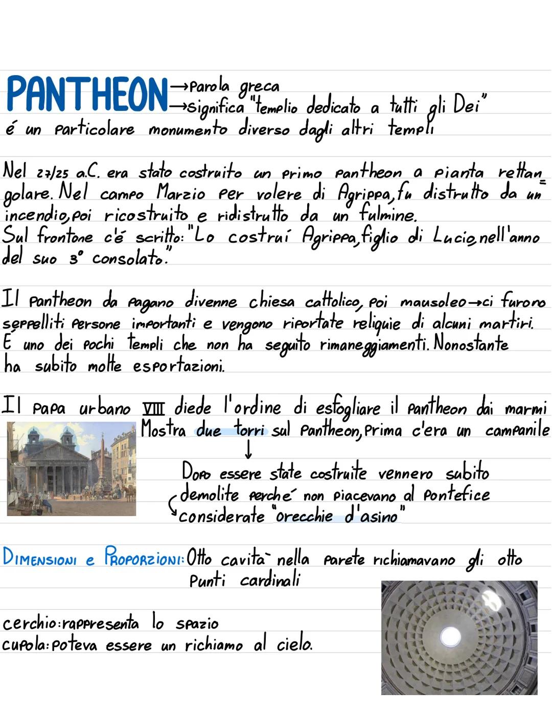 # ARCHITETTURA

La società dava piú importanza alle grandi opere pubbliche rispetto a
quelle del singolo individuo Spazi adebiti alla collet