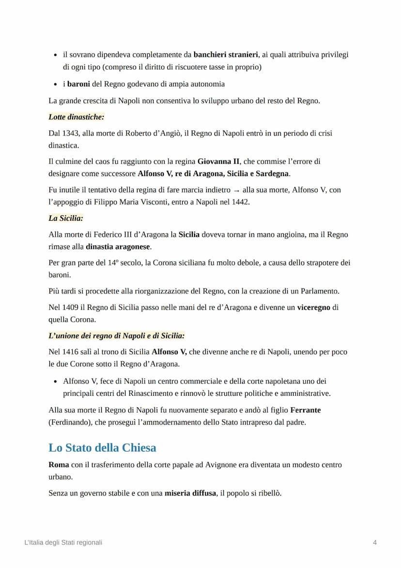 L'Italia degli Stati regionali
Dal comune alla signoria
Dalla seconda metà del 13° secolo e durante tutto il 14°, i comuni italiani entraron
