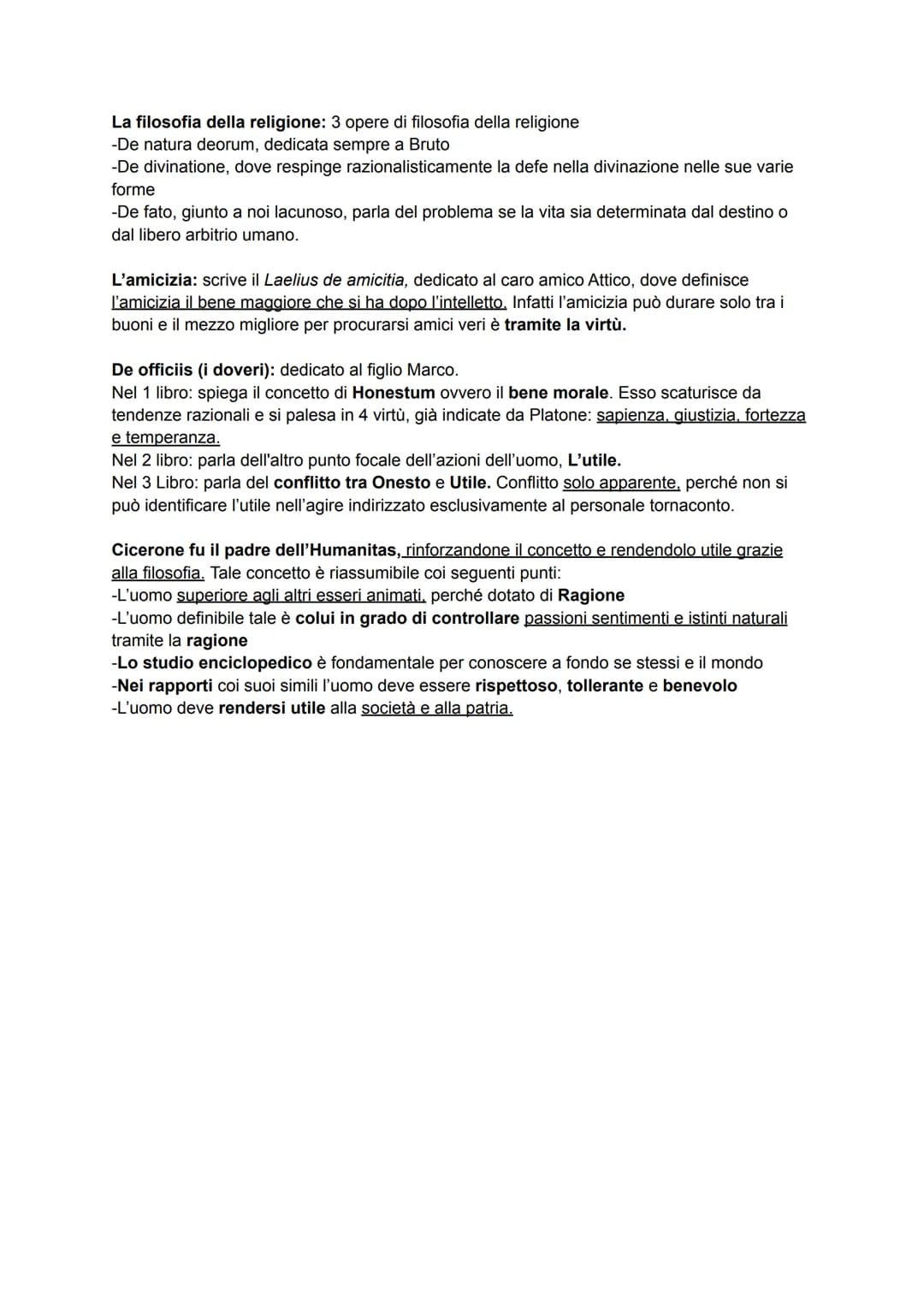 Cicerone, autore più celebre della letteratura Latina ci appare eccellente dai punti di
vista:
-Storico-Politico: straordinario testimone di