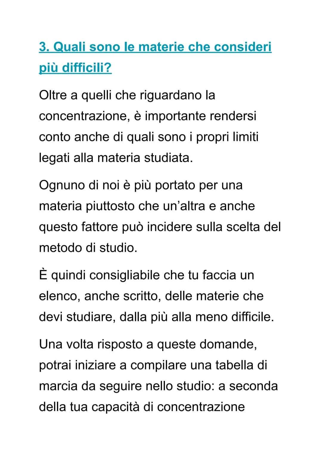 COME TROVARE UN BUON METODO
DI STUDIO
Qual è il metodo di studio più adatto a te?
Trovarlo non è affatto semplice: iniziamo
con il precisare