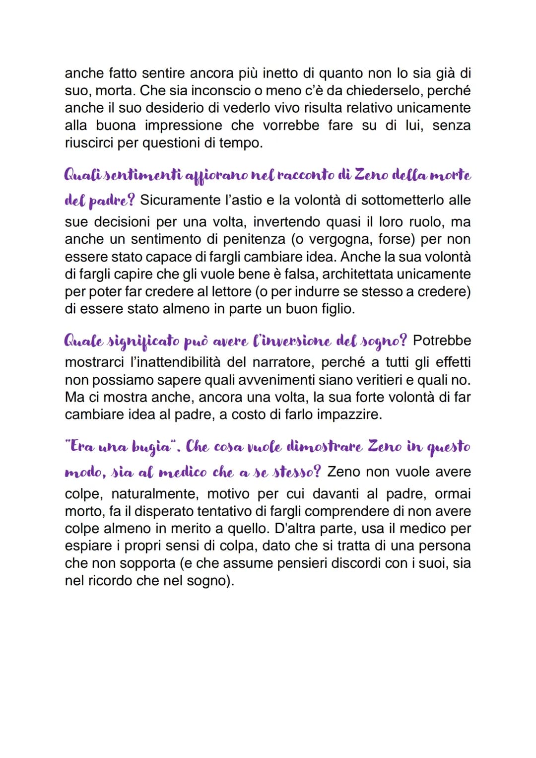 Analisi attiva: "Muoio!"
Quali nessi tra passato e presente emergono in queste
pagine? Tralasciando il paragone tra il respiro del padre e l