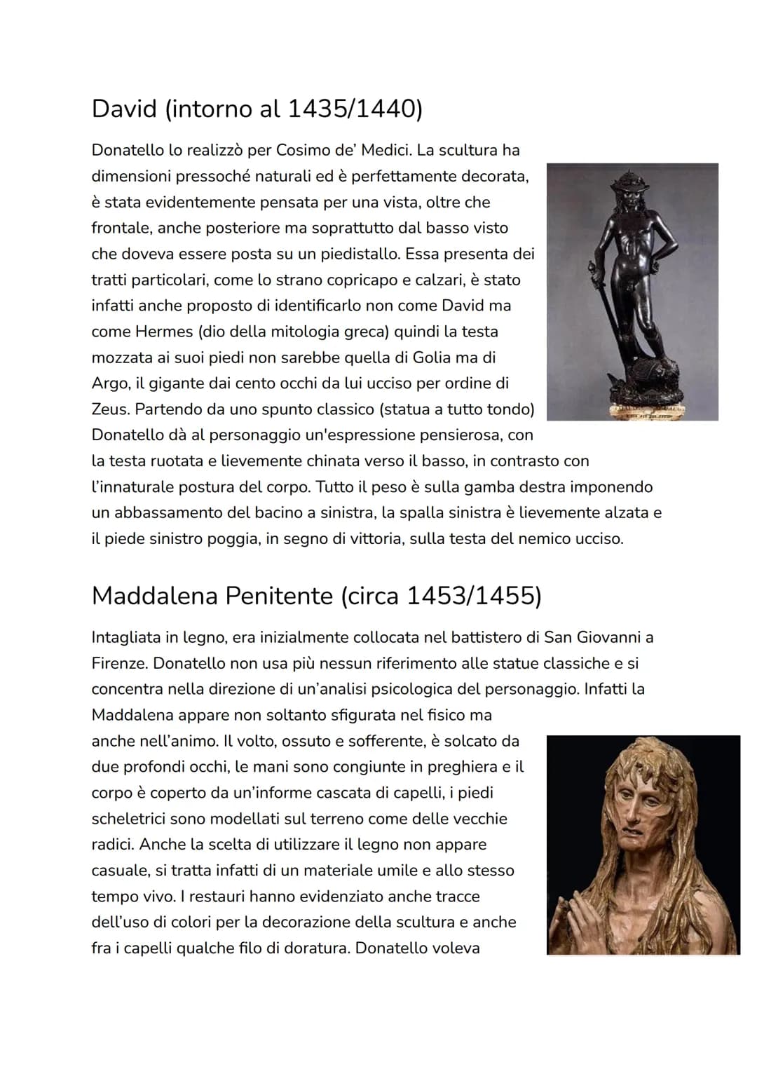 Le Sculture di Donatello: Scopri David e San Giorgio
