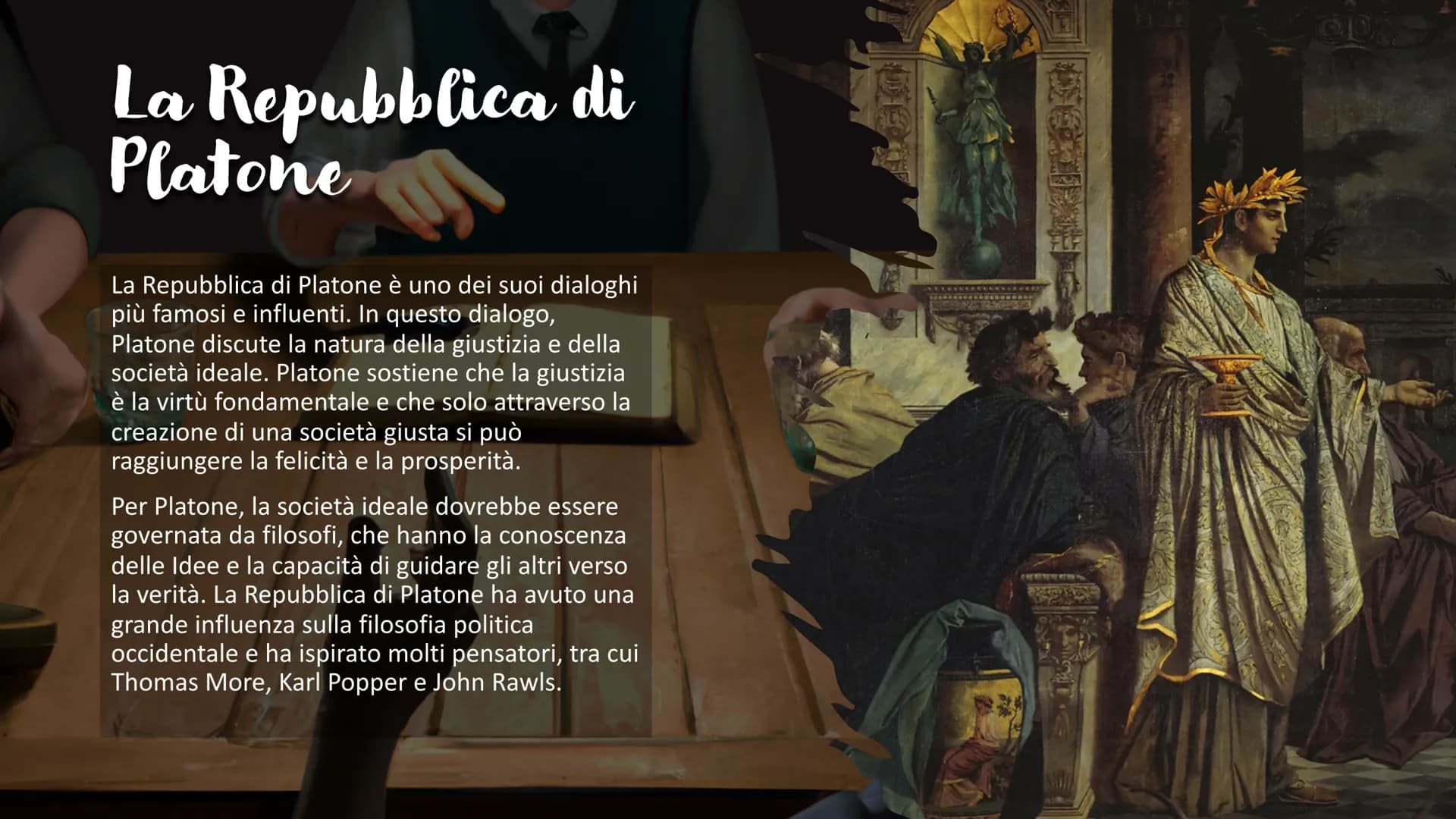 # PLATONE # Introduzione a
Platone

Platone è stato uno dei filosofi più
influenti della storia occidentale. Nato
ad Atene nel 427 a.C., Pla